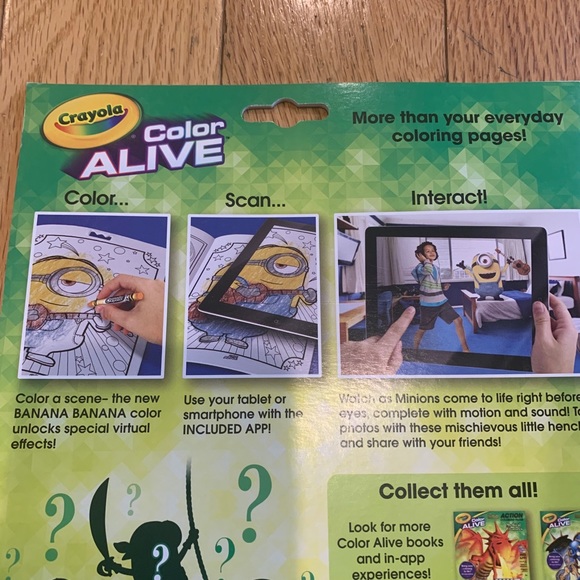 Crayola Color Alive action coloring pages minions - Picture 7 of 9